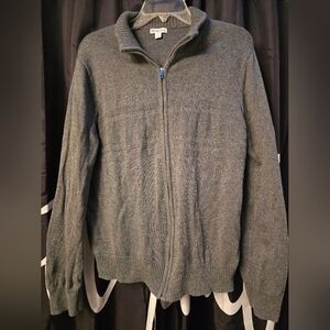 Merona Men's Charcoal Full-Zip Sweater